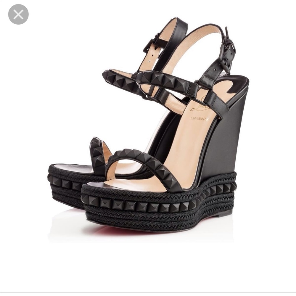 ISO Christian Louboutin Matte Black Cataclou
